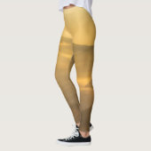 Gold sunrise personalizable mountains monogram leggings (Links)