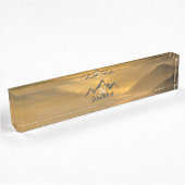 Gold sunrise personalizable mountains monogram naambordje