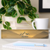 Gold sunrise personalizable mountains monogram naambordje