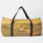 Gold sunrise personalizable mountains monogram plunjezak (Voorkant)