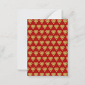 Gold Superheld Friend Classroom Valentijn Card Red Notitiekaartje (Achterkant)