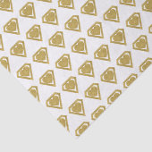 Gold Superheld Friend Valentijn Tissue Paper Tissuepapier (Detail)