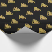 Gold Superheld Friend Valentijn Wrapping Paper Cadeaupapier (Hoek)