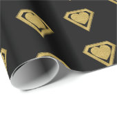 Gold Superheld Friend Valentijn Wrapping Paper Cadeaupapier (Rol Hoek)