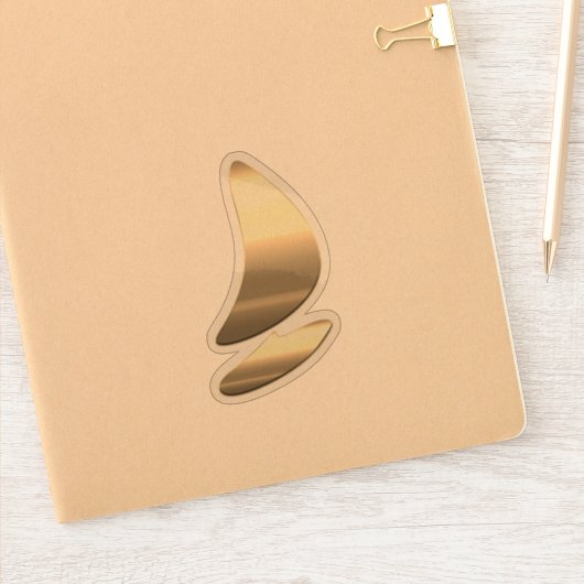 Gold Surfing Sticker (Notitieboek)
