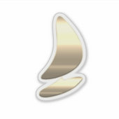 Gold Surfing Sticker (Voorkant)