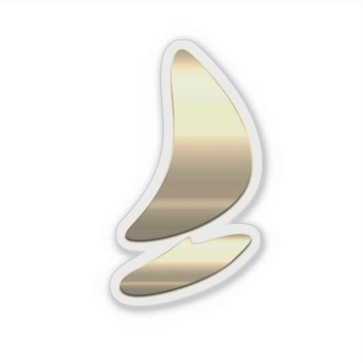 Gold Surfing Sticker (Voorkant)