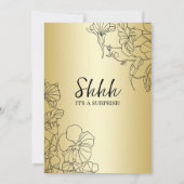 Gold Surprise 60th Birthday Kaart (Achterkant)