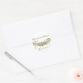 Gold Swag Romantic Stckers / envelopsluitingen Ronde Sticker (Envelop)