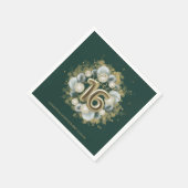 Gold Sweet 16 Bday Balloons Party Emerald Green Servet (Hoek)