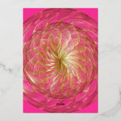 Gold Sweet 16 uitnodiging (Achterkant)