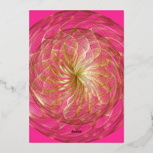 Gold Sweet 16 uitnodiging (Achterkant)