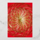 Gold Sweet 16 uitnodiging (Achterkant)