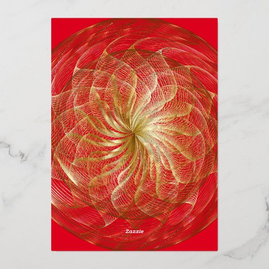 Gold Sweet 16 uitnodiging (Achterkant)