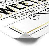  Gold SWEETEASY Snoep Party Sign Print (Hoek)