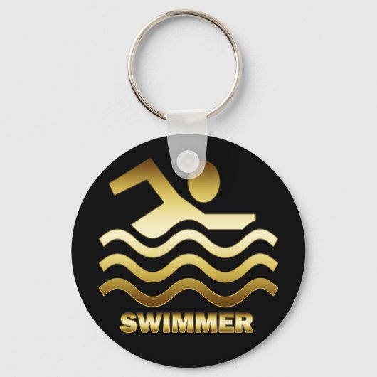 GOLD SWIMMER SLEUTELHANGER (Voorkant)