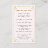  Gold Swirl Funeral Prayer Card | Colo bewerken Visitekaartje (Achterkant)