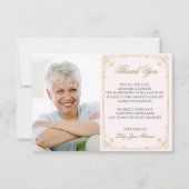 Gold Swirl - Hartelijk dank | Kleur bewerken Bedankkaart (Voorkant)