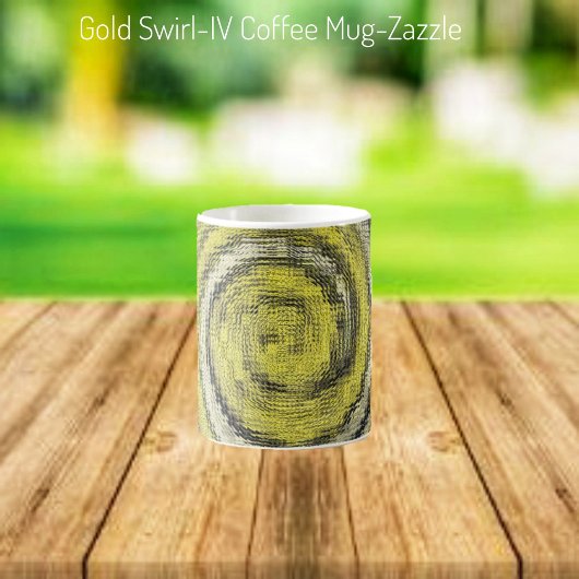 Gold Swirl IV Koffiemok