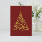 Gold Swirl-kerstboom (Staand voorkant)