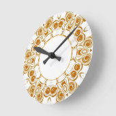 Gold Swirl-klok Ronde Klok (Hoek)