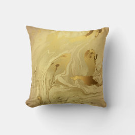 GOLD SWIRL MARBLE CUSHION KUSSEN