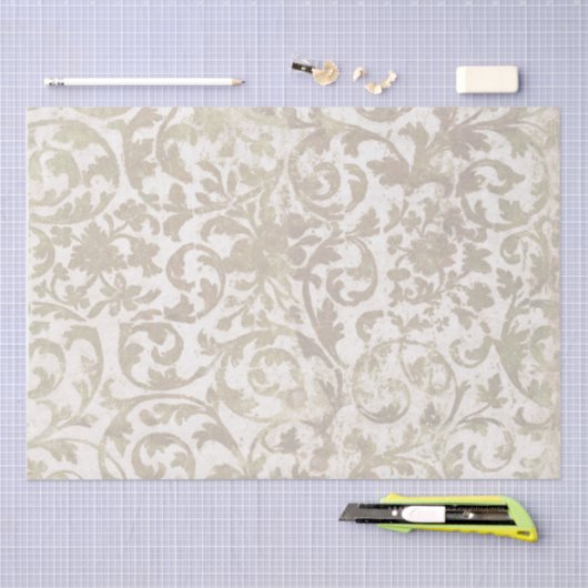 Gold Swirl ontkoppeling noodlijdend Tissuepapier (Craft)