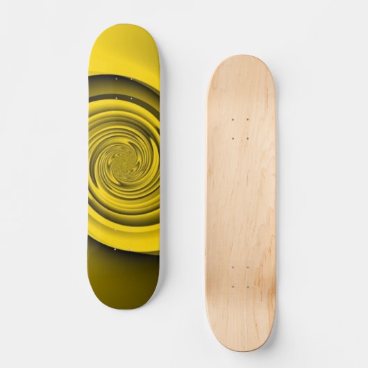 Gold Swirl Persoonlijk Skateboard (Voorkant)
