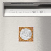 Gold Swirl Photo Magnet Sjabloon (Insitu (Vaatwasser))