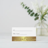 Gold Swirl Place Card Plaatskaartje (Staand voorkant)
