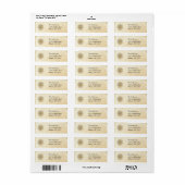 Gold Swirl Tree Labels (Full Sheet)