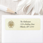 Gold Swirl Tree Labels (Insitu)