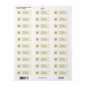 Gold Swirl Tree Labels (Full Sheet)
