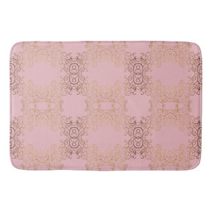 Gold Swirls Arabesque Badmat