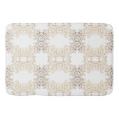 Gold Swirls Arabesque Badmat (Voorkant)