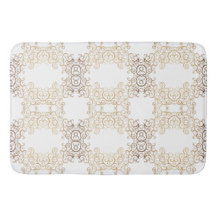 Gold Swirls Arabesque Badmat