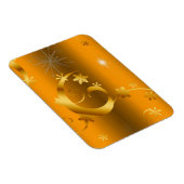 Gold Swirls en sterren Kerstmis Magneet (Rechterzijde)