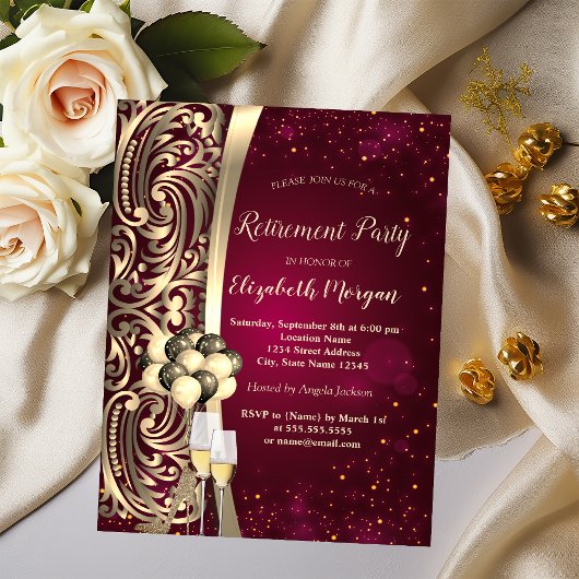 Gold Swirls Glas, hoge-heelverhoging Kaart