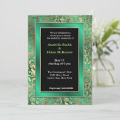 Gold Swirls * kies achtergrondkleur Kaart (Staand voorkant)