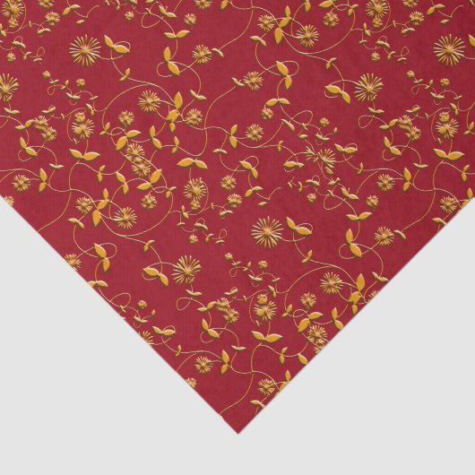 Gold Swirls-papier Tissuepapier (Detail)