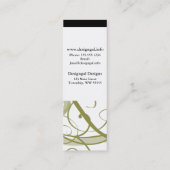 Gold Swirls Pattern Mini Visitekaartje (Achterkant)