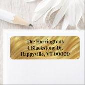 Gold Swirls Return Address Labels (Insitu)