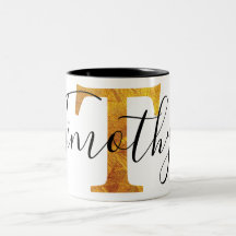 Gold 'T' Monogram met persoonlijke naam