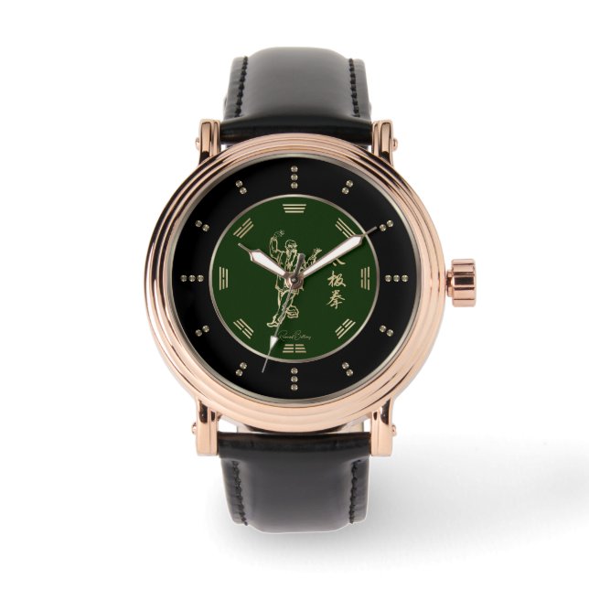 Gold Tai Chi Chuan Luxe Horloge (Voorkant)