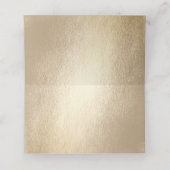 Gold Tall Rectangle Double Happiness Asian Wedding Plaatskaartje (Binnenkant ongevouwen)