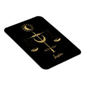 Gold Tarot Justice Symbol Magneet (Rechterzijde)