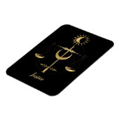 Gold Tarot Justice Symbol Magneet (Linkerzijde)