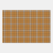 Gold Tartan Wrapping Paper Sheets (Voorkant)