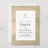 Gold Tassel en Pet 2 Foto Afstuderen Kaart (Achterkant)