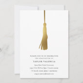 Gold Tassel Graduation Party - Foto aangepast Kaart (Voorkant)